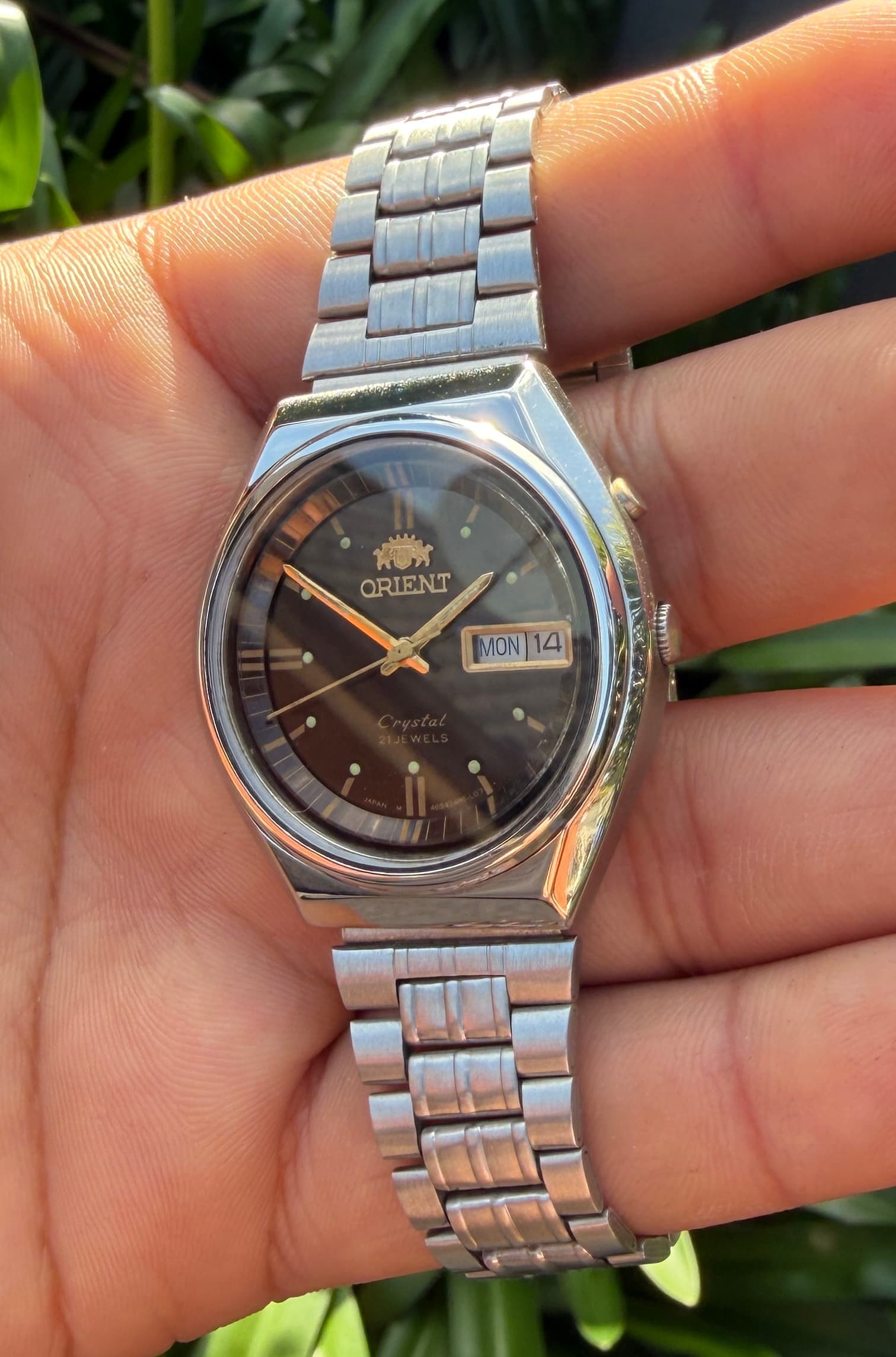 Orient Orient Crystal 21 Jewels Automatic – Brown Dial — photo 4
