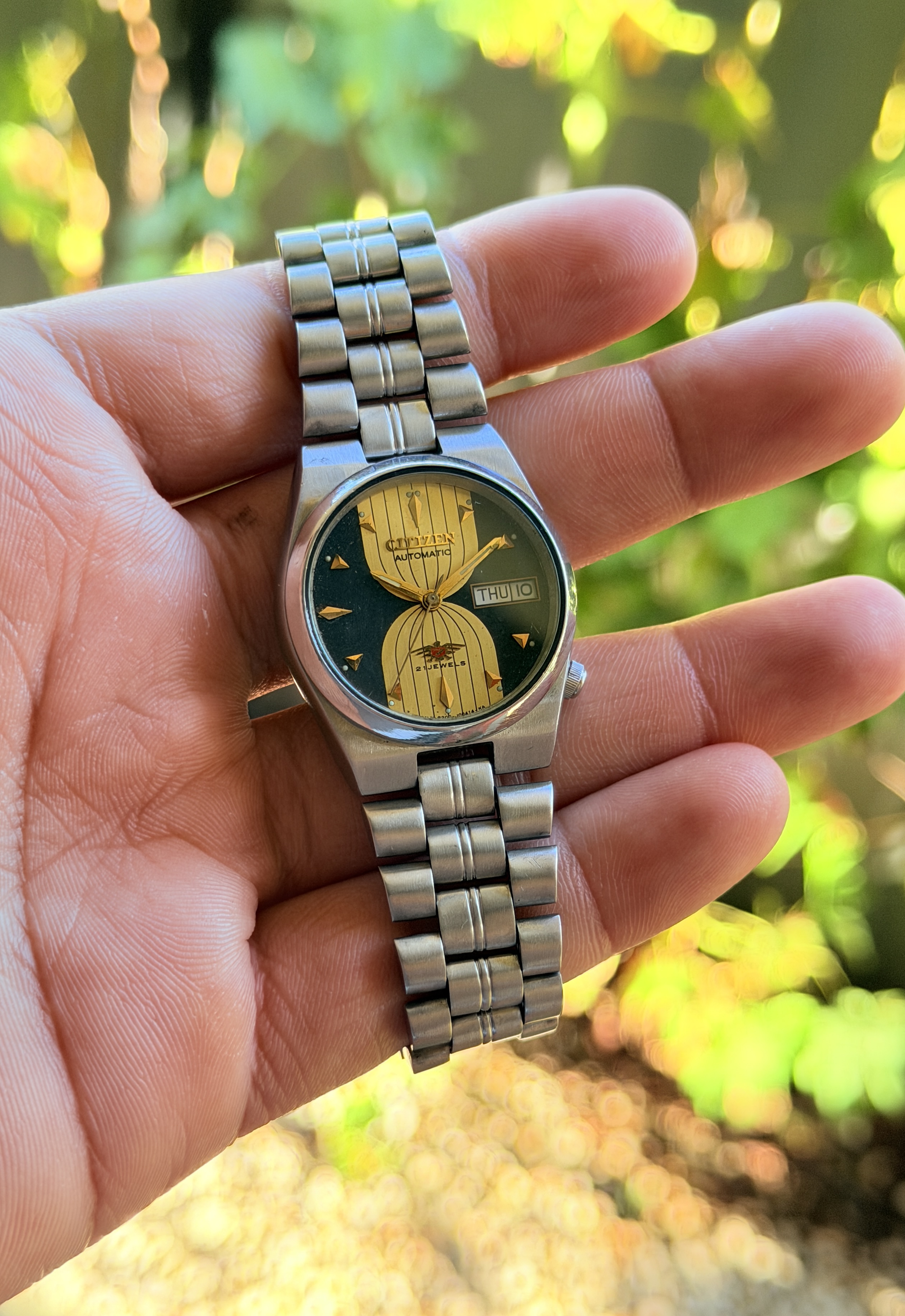 Citizen Automatic Green & Gold Dial — photo 2