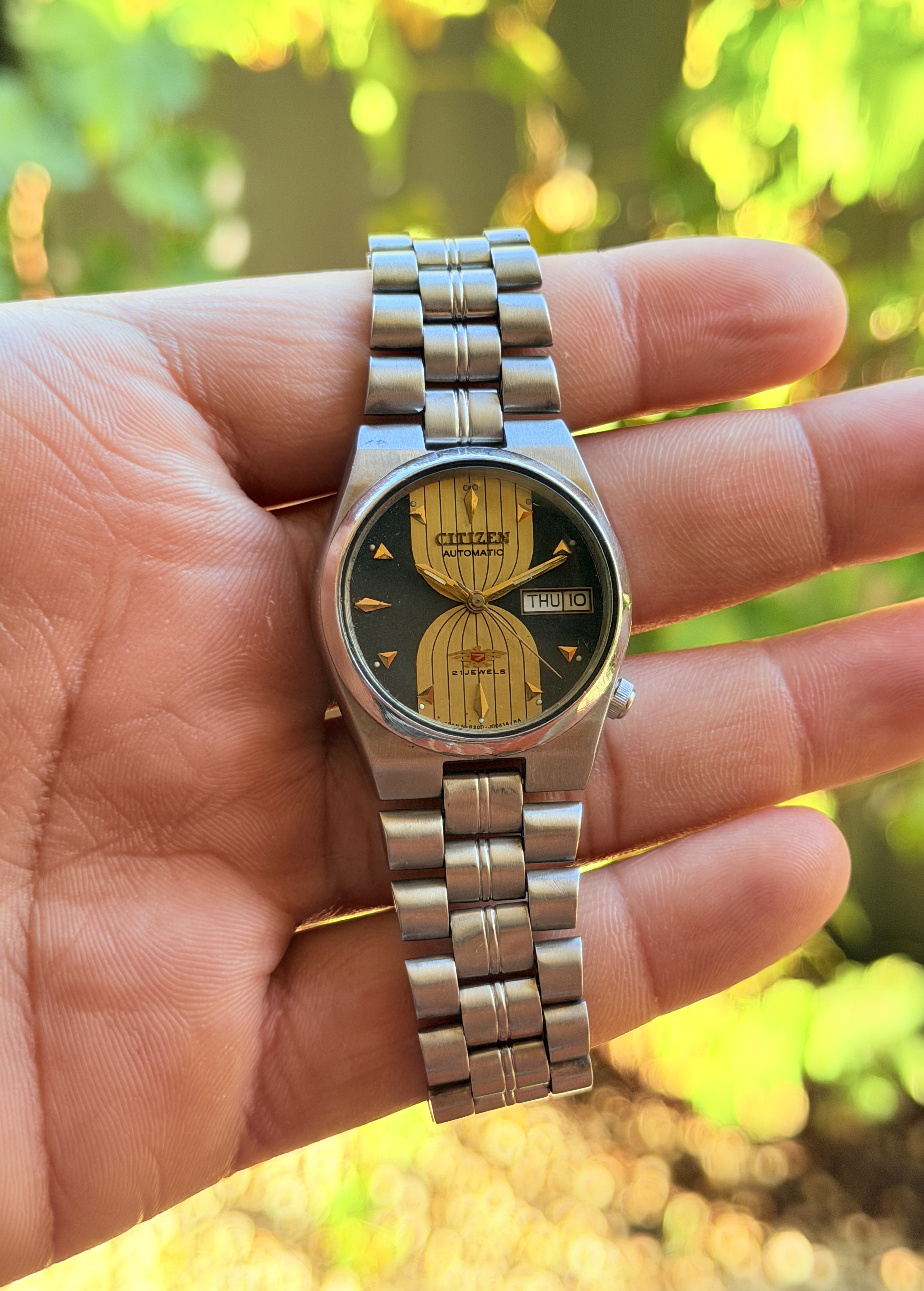 Citizen Automatic Green & Gold Dial — photo 3