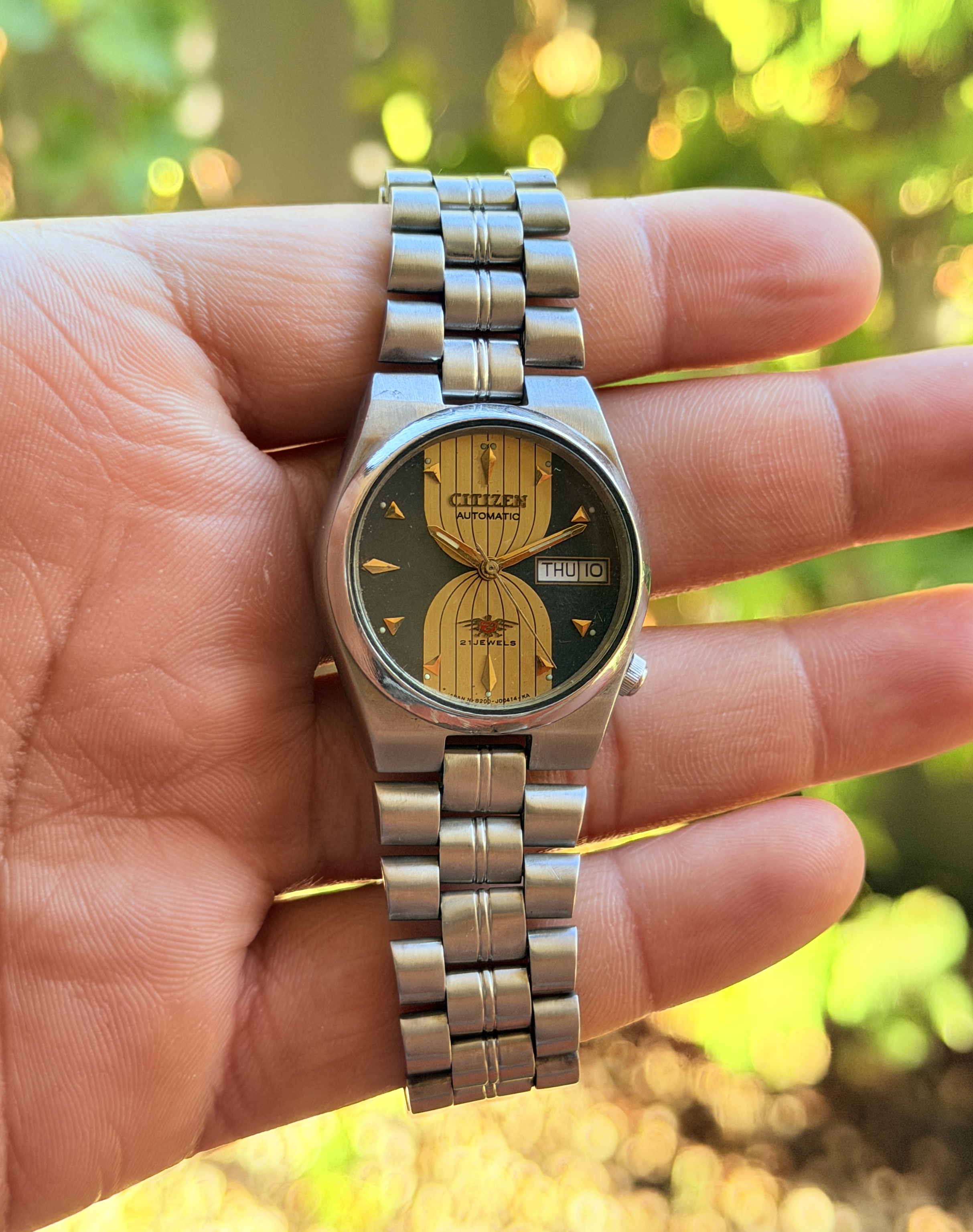 Citizen Automatic Green & Gold Dial — photo 4