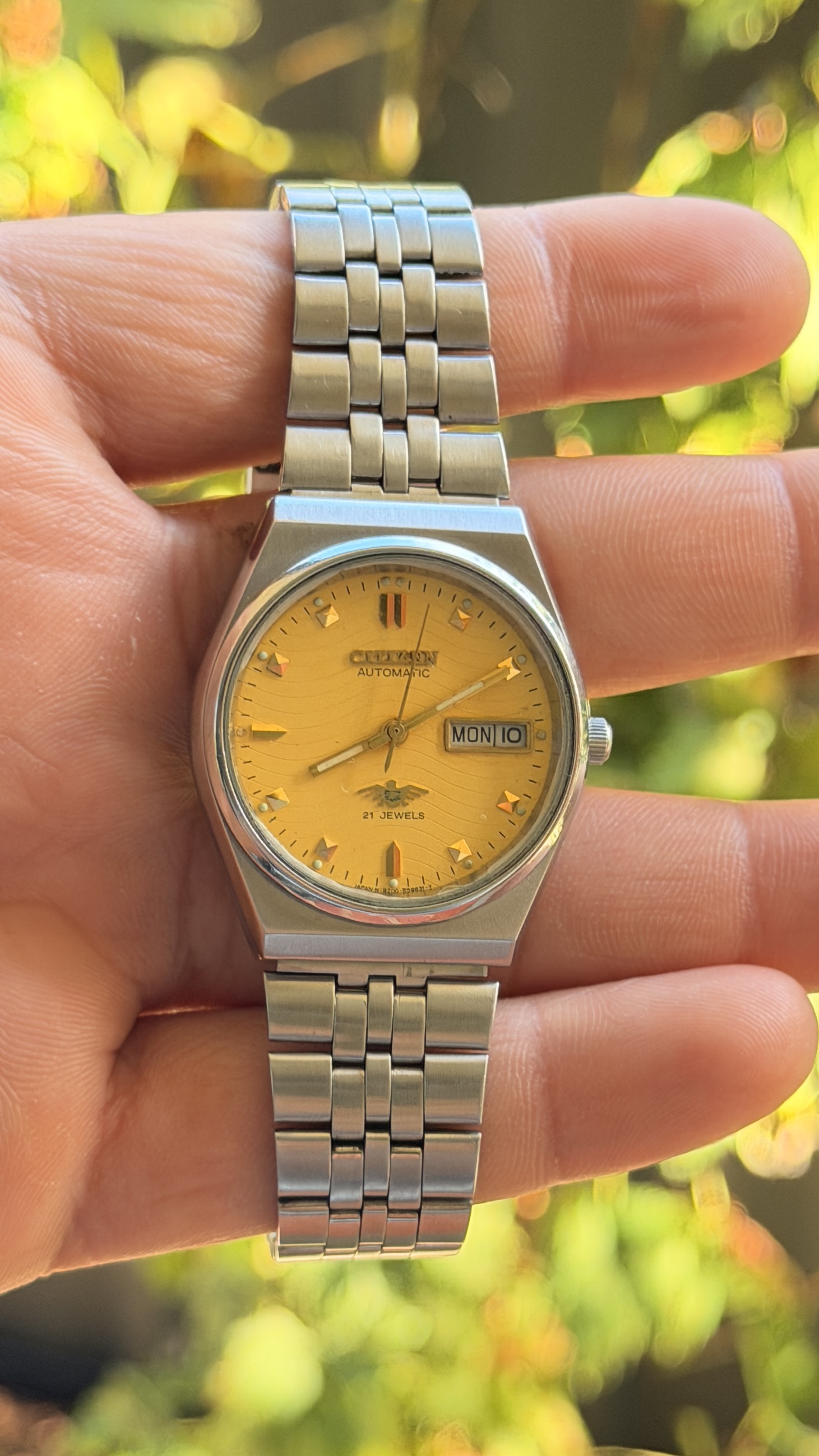 Citizen Automatic Gold Dial 21 Jewels — photo 2