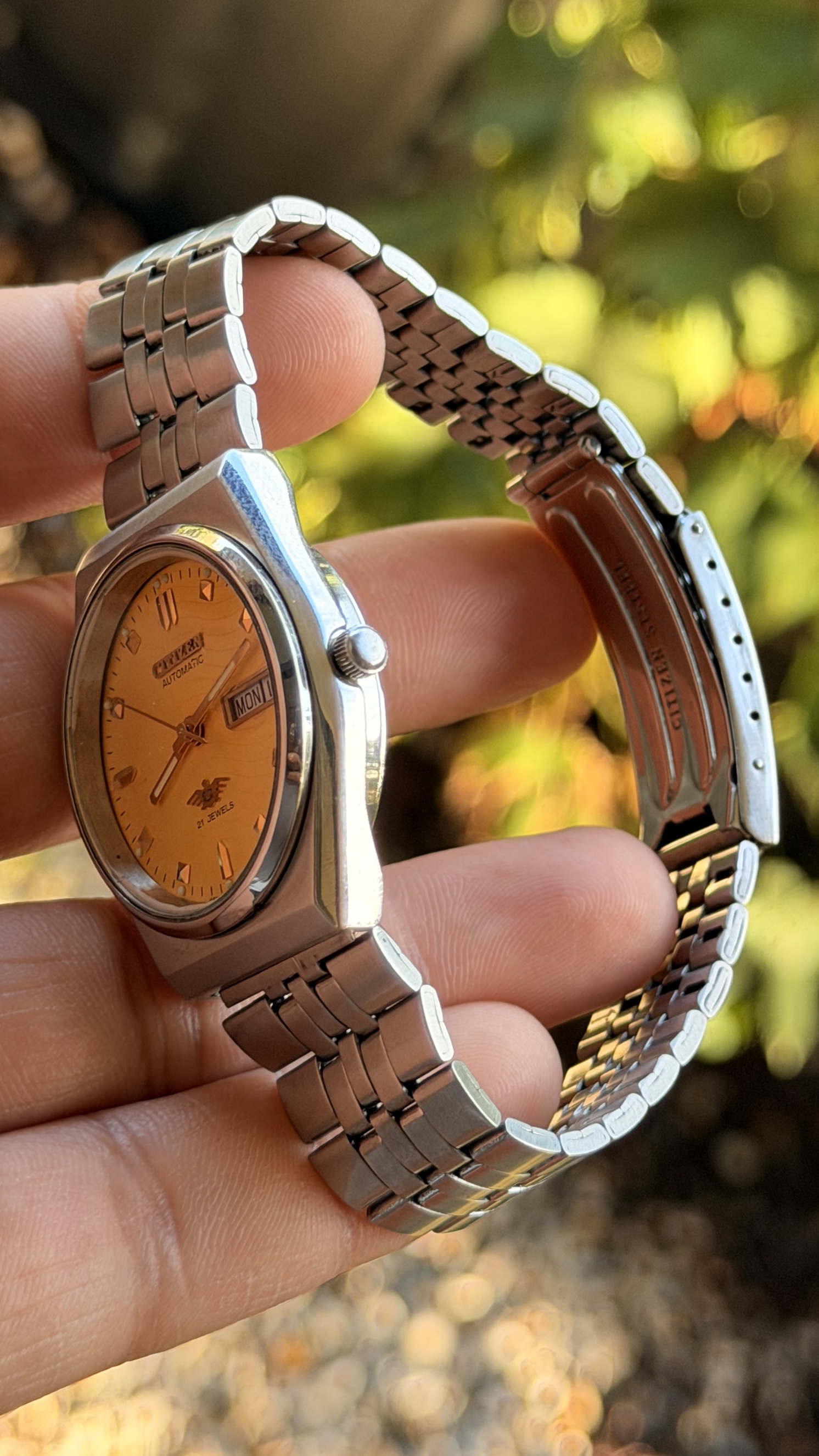 Citizen Automatic Gold Dial 21 Jewels — photo 3