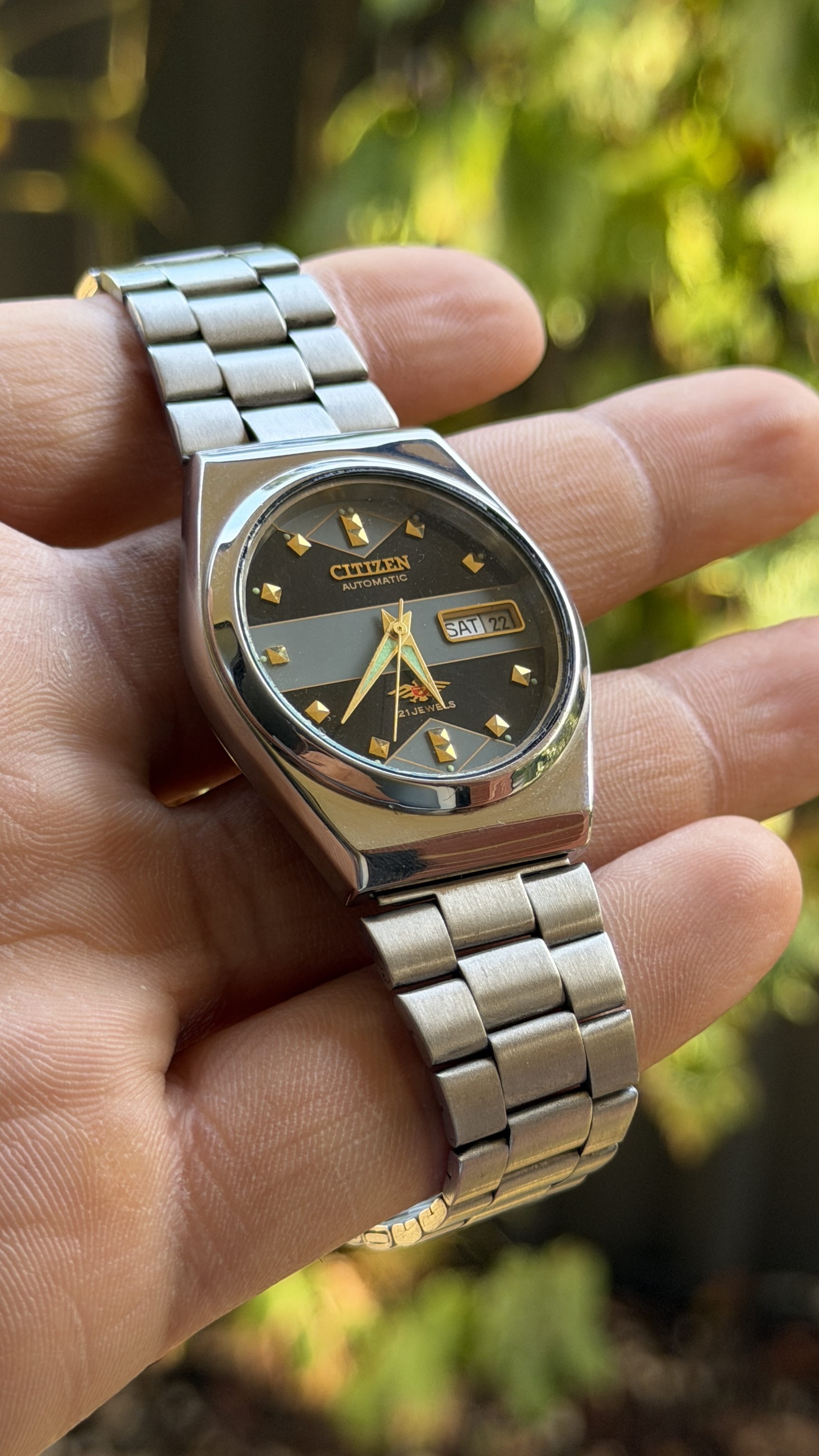Citizen Automatic Dark Grey & Gold — photo 2