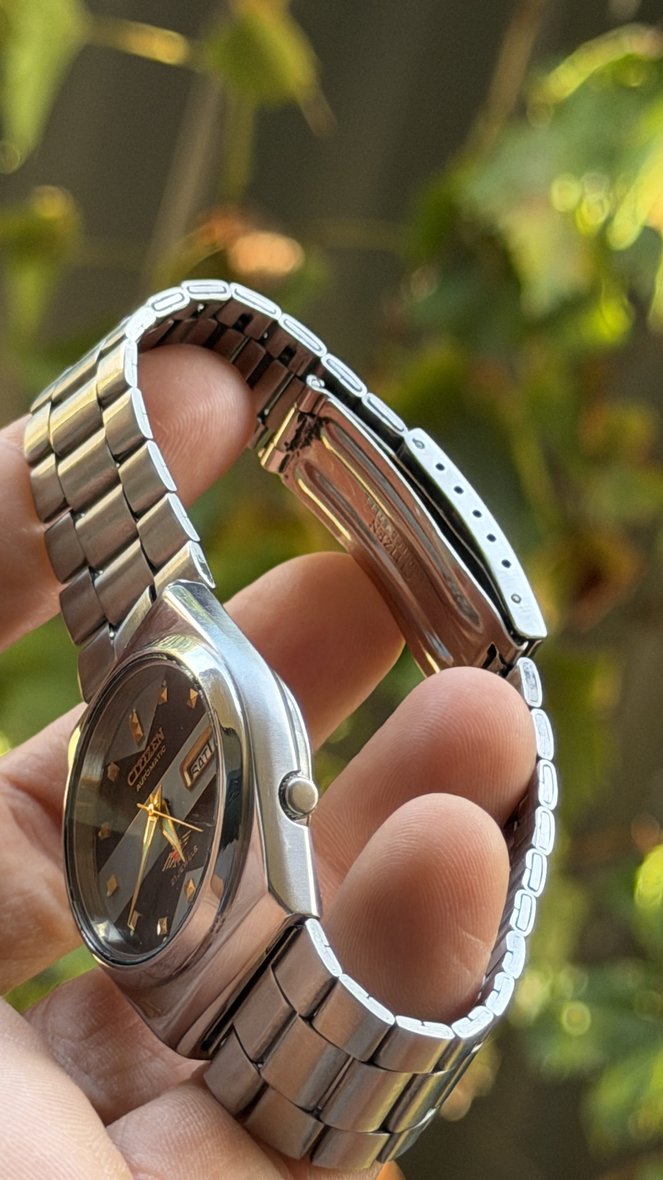 Citizen Automatic Dark Grey & Gold — photo 5